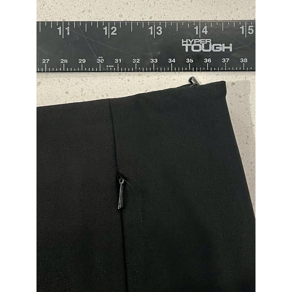 Ralph By Ralph Lauren Womens Side Zip Knee Length Satin ALine Skirt Black Size 6 - Picture 3 of 5